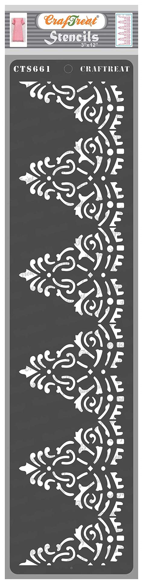 Buy Craftreat Border Stencil For Painting On Wood Wall Furniture