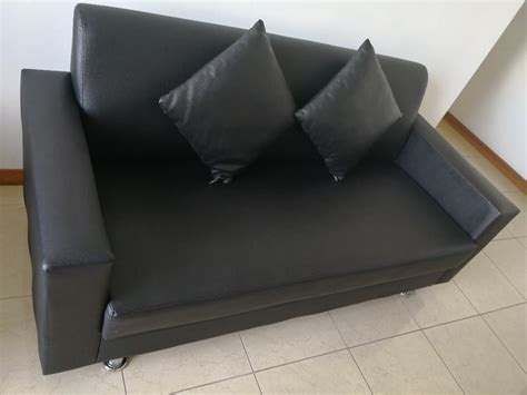 PVC sofa 3seats, Furniture & Home Living, Furniture, Sofas on Carousell