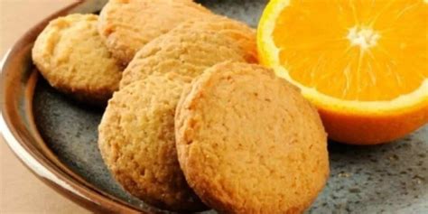 Receita fácil de biscoitos de laranja doce saudável e delicioso