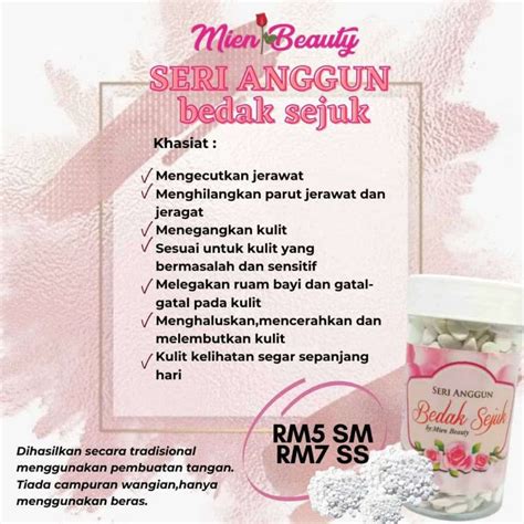 ORIGINAL BEDAK SEJUK BERAS SERI ANGGUN Shopee Malaysia