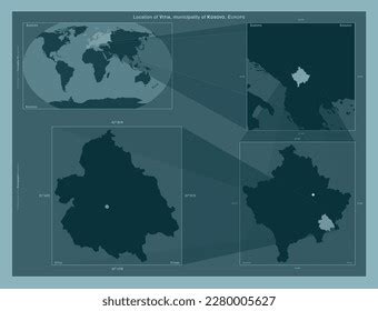 Vitina Municipality Kosovo Diagram Showing Location Stock Illustration 2280005627 | Shutterstock