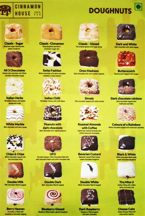 Menu Of Cinnamon House Nungambakkam Chennai Dineout