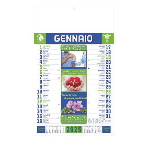 Calendari 2025 Da Parete Calendario Consigli Del Farmacista