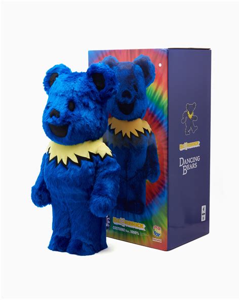 Medicom Toy X Grateful Dead Be Rbrick Dancing Bears Costume 1000 Azul