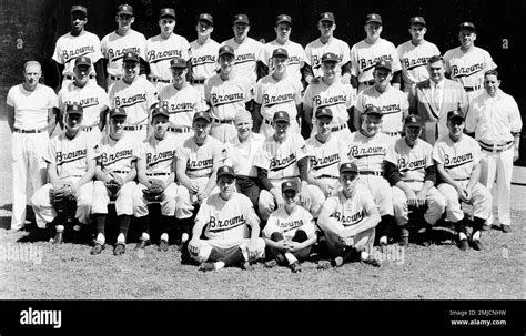 A Team Picture Of The St Louis Browns Sept 30 1953 Just Before The