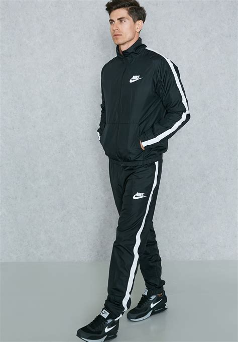 Nike Woven Tracksuit Black And White Off 78