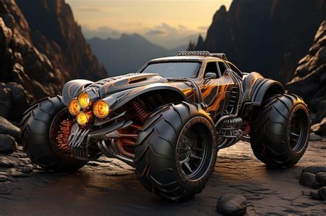Coche De Carreras Personalizado Al Estilo De Hot Wheels Foto Premium