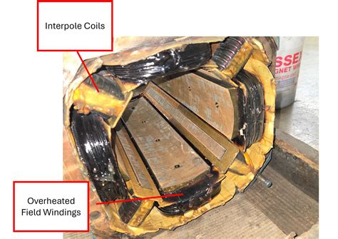 overheated field windings for printing press motor | Dreisilker