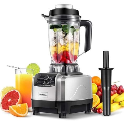 Amzchef Blender Mixeur Électrique 2L Blender Smoothie 1500W Mixeur