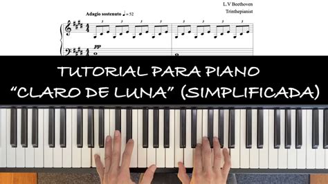 Sonata Claro De Luna 1er Mov Simplificado Tutorial COMPLETO