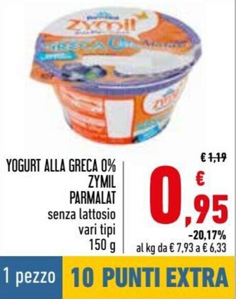 Zymil Yogurt Alla Greca Parmalat Senza Lattosio G Offerta Di