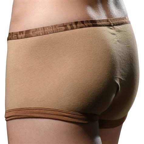Andrew Christian Almost Naked Fly Tagless Trunks Brown Inderwear