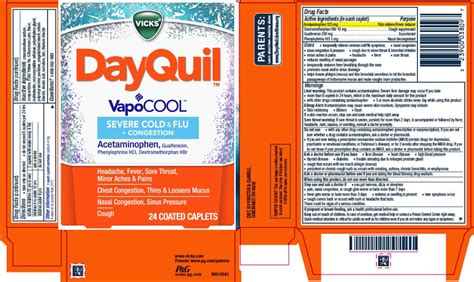 Vicks ® Dayquil™ Vapocool™ Severe Cold And Flu Congestion