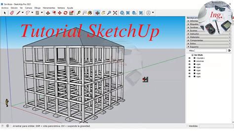 MODELADO ESTRUCTURA 3D SKETCHUP PRO 2021 TUTORIAL Ing YouTube