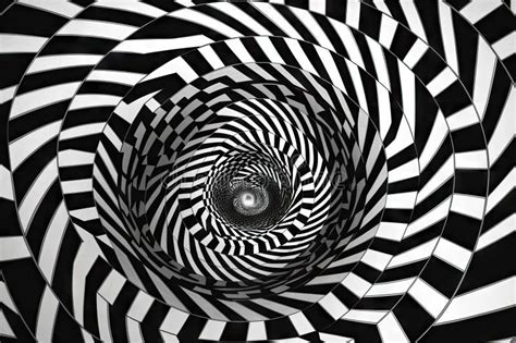 Optical Illusion of a Spinning Spiral, with the Center Staying Still ...