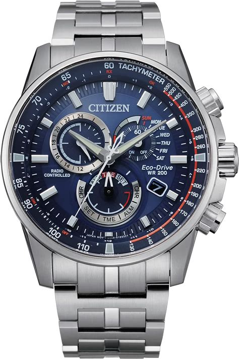 Citizen Mens Eco Drive Sport Luxury Pcat Chronograph Watch