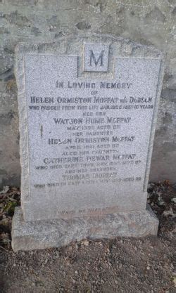 Helen Ormiston Dobson Moffat 1836 1925 Mémorial Find a Grave