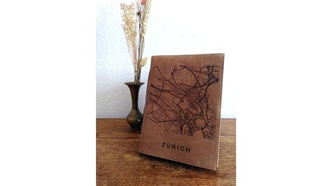 Cahier Journal Carnet En Cuir De Buffle Zurich Ville Suisse Kaufen