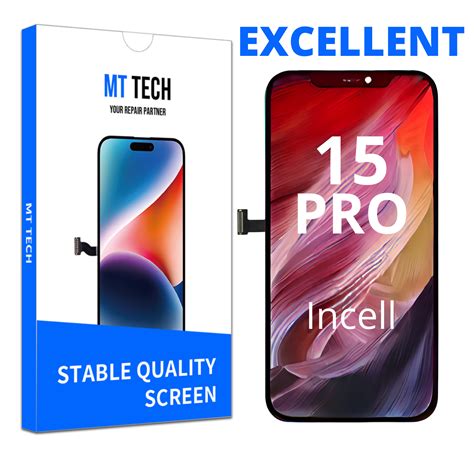 LCD MT Tech Excellent For IPhone 15 Pro Incell MTimpex