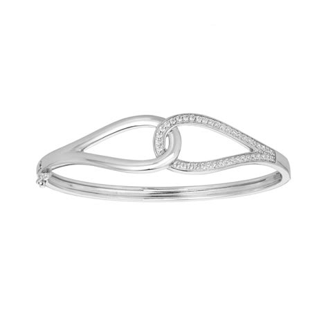 Bracelet Femme Jonc Edora Argent 925 1000 Et Oxydes Bracelets Argent