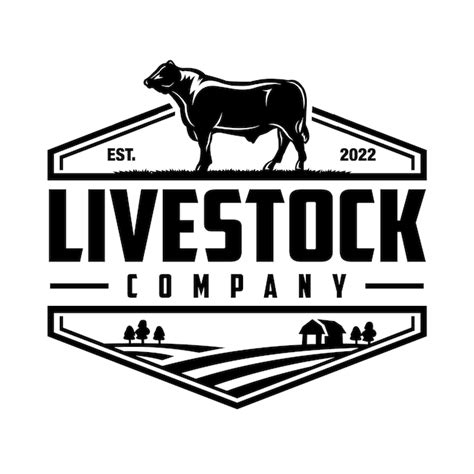 Premium Vector Livestock Company Logo Vector Cattle Ranch Premium