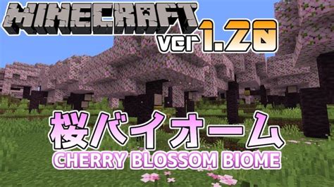 【マイクラ速報】ver120 Cherry Blossom Biome桜バイオームがスナップショットやプレビュー版に来る ～最新の