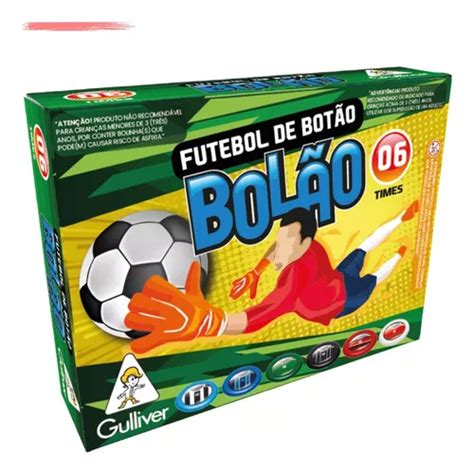 Jogo De Futebol Botão Original Gulliver Brasileirão 6 Times MercadoLivre