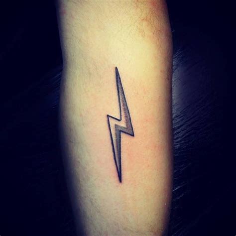 Lightning Bolt Face Tattoo