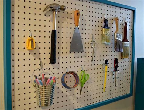 A Brightly Colored Pegboard Was Just What My Office Makeover Needed To