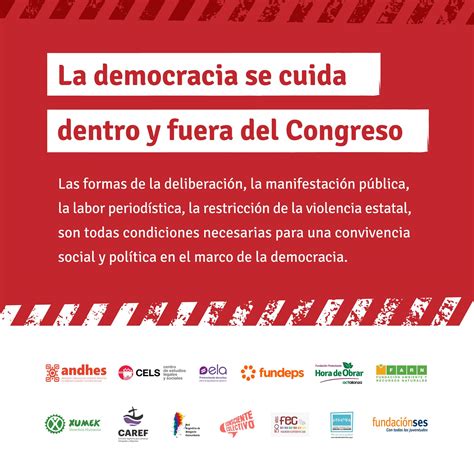 La democracia se cuida dentro y fuera del congreso - CADE