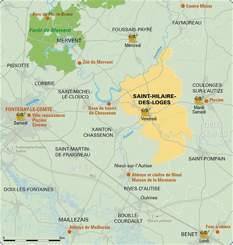 Plan De La Commune Commune De Saint Hilaire Des Loges