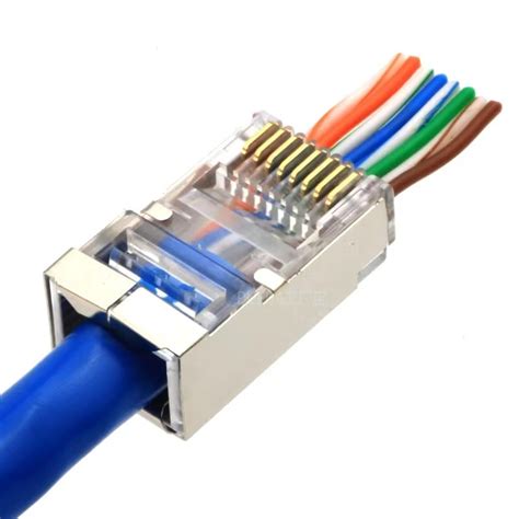 Mufa RJ45 UTP FTP Cat6E Ecranata Conector Retea Plastic Si Metal EZ