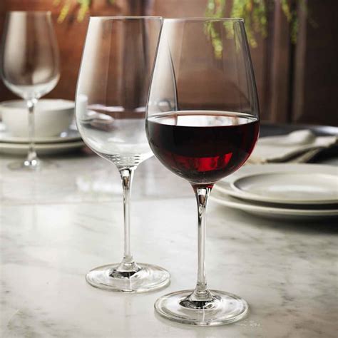 Set Of 4 Crystal Wine Glasses 23oz