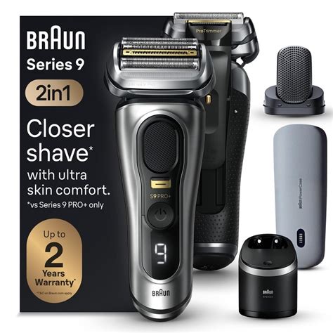 Amazon Braun Braun Series 9 PRO 電動剃須刀 男士節日禮物 剃須套件 附 5 個專業剃須元素和