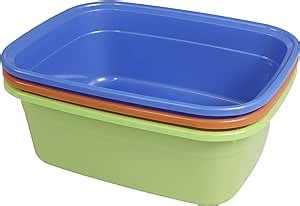 Nicesh Quart Washing Up Bowl Dish Plastic Dish Basin Pan Wash