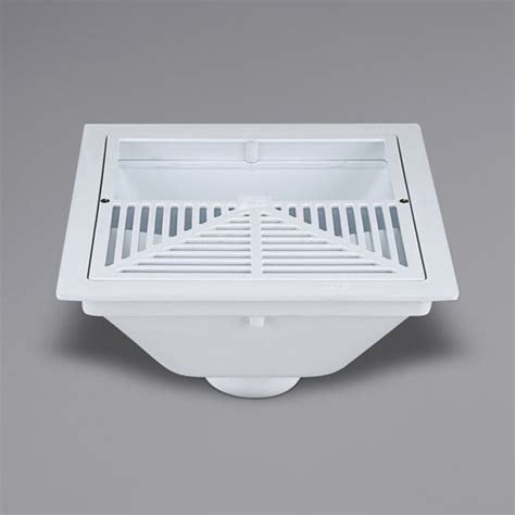 Zurn Fd2370 Pv3 H 14 X 14 Pvc Floor Sink With 3 Hub Connection 5 5