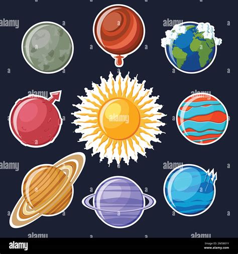 Dibujo De Modelo Del Sistema Solar Para Colorear E154