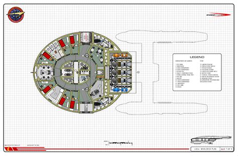 Star Trek Blueprints U S S Sagittarius Ncc 1894 Mk Iv Scout Ship Archer Class