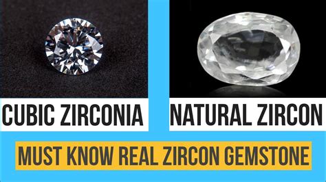 Know Different Cubic Zirconia Vs Natural Zircon Sukra Gemstone