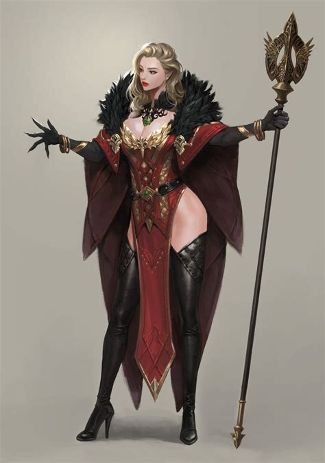 Sorceress Jang Minho On Artstation At Artworkxjmely Fantasy Art