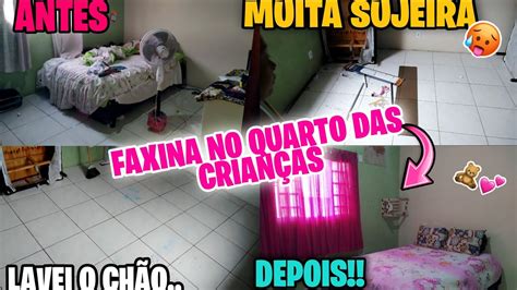 FAXINA NO QUARTO DAS CRIANÇAS TAVA UMA BAGUNÇA LAVEI O CHÃO E DEIXEI