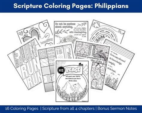 Scripture Coloring Pages Philippians Must Love Lists