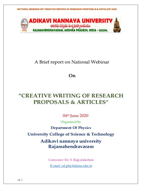 Fillable Online Free Webinar How To Write A Research Proposal Grad