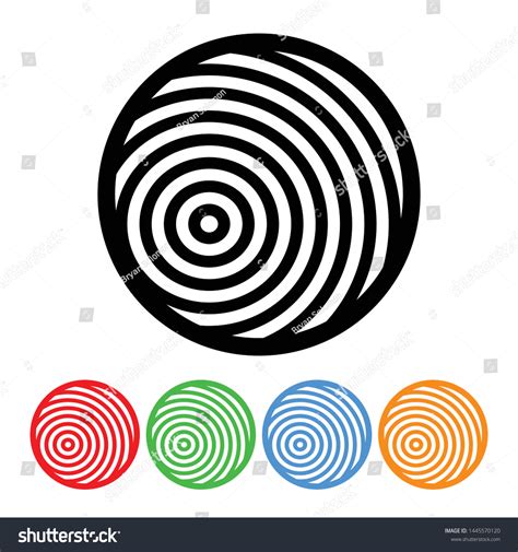 Concentric Circle Design Element Sign Symbol Stock Vector Royalty Free