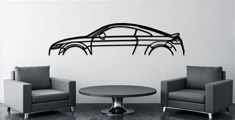 Audi Tt Silhouette Large Metal Wall Art Car Garage Wall Etsy Uk