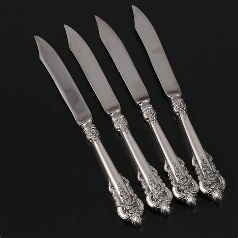 Wallace "Grande Baroque" Sterling Silver Fruit Knives | EBTH