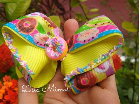 Cabelo De Donuts Infantil - Laço de cabelo infantil donuts | Elo7 Produtos Especiais