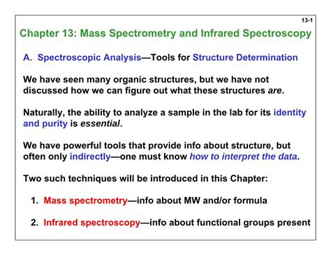 Pdf Chapter 13 Mass Spectrometry And Infrared Spectroscopy Dokumentips