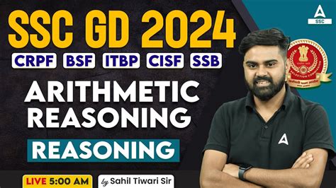 SSC GD 2024 SSC GD Reasoning Class By Sahil Tiwari SSC GD Reasoning