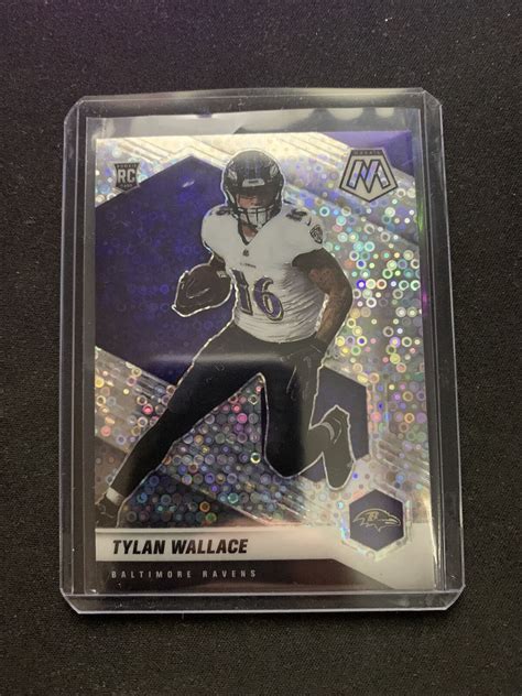 2021 Panini Mosaic White Disco Prizm Tylan Wallace Rookie RC SUPER RARE